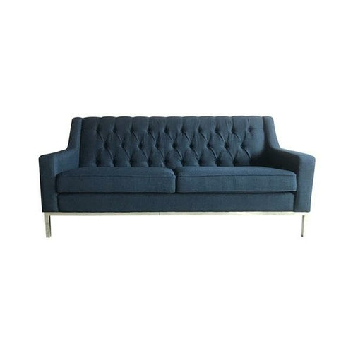 Montgomery Sofa French Navy — Canapé 3 Places Capitonné