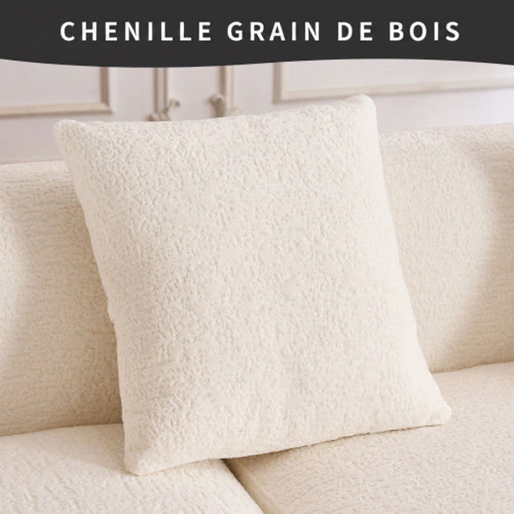 LuxeForm™ – Canapé 3 Places avec Méridienne & 4 Coussins