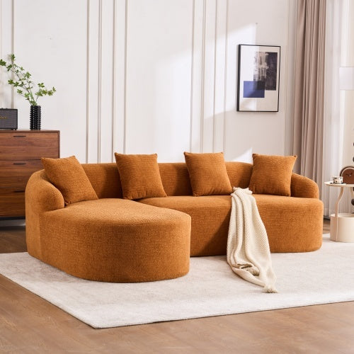 LuxeForm™ – Canapé 3 Places avec Méridienne & 4 Coussins