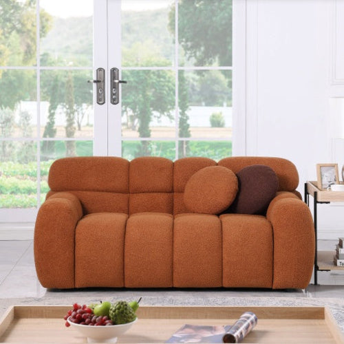 LuneluX_Home – Canapé Bouclé Marshmallow | Design Scandinave